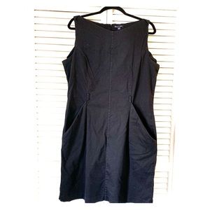 Black Sheath Dress with Pockets